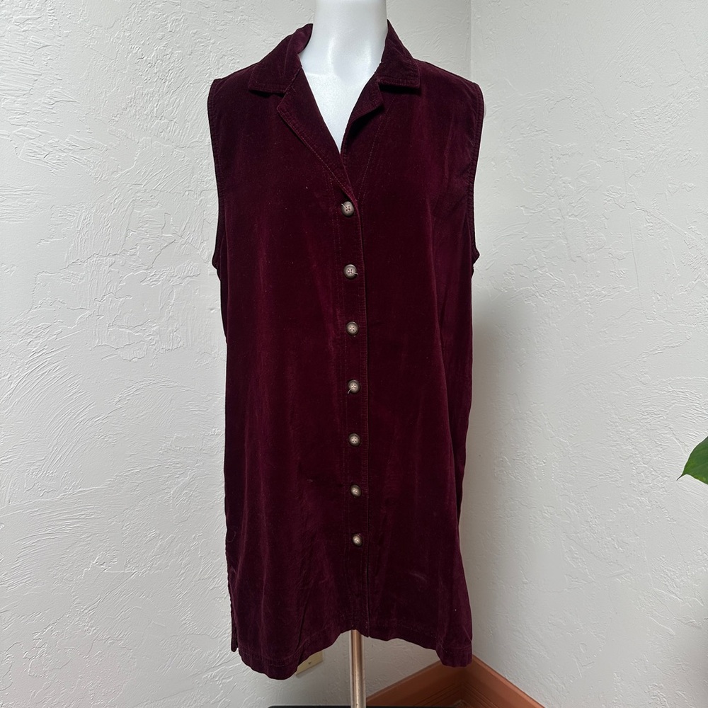 Women's velvet Button-Up dress